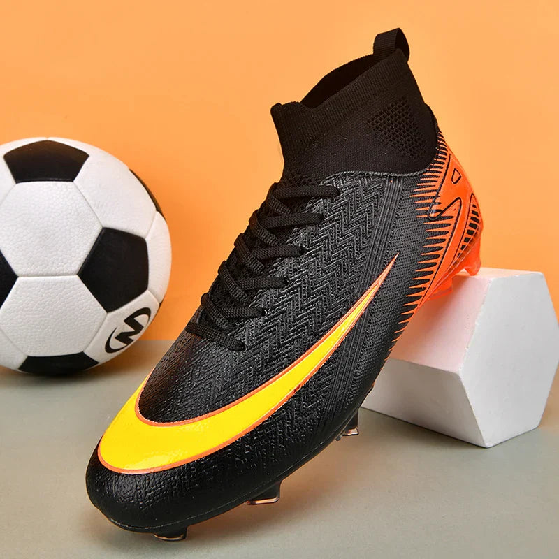 New Men Football Boots Kids Ankle Cleats Grass Soccer Shoes Futsal Indoor Sport Match Training TF/FG Hot-selling High-quality