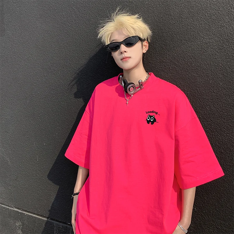 Men's T-shirts Oversized Summer Casual Wear 3XL White Cotton Tshirt for Men Funny Anime Print Men Tee Shirts New Clothes