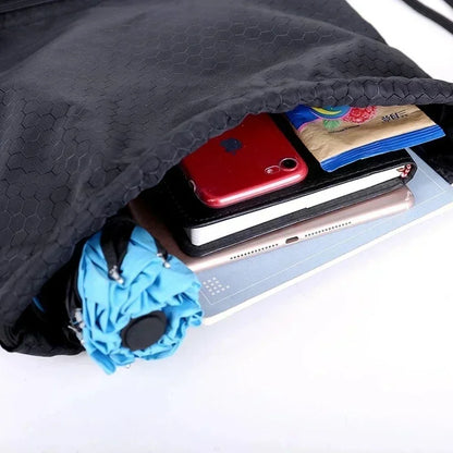 Sport 5 Colors Drawstring Pocket Simple Backpack Men's and Women's Fitness Backpack Lightweight Basketball Bag Oxford Zipper Bag