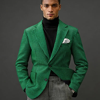 Men's Camel Velvet Blazer with Leather Patchwork Slim Fit Formal Casual Tuxedo Jacket Two-Tone Business Suit Coat