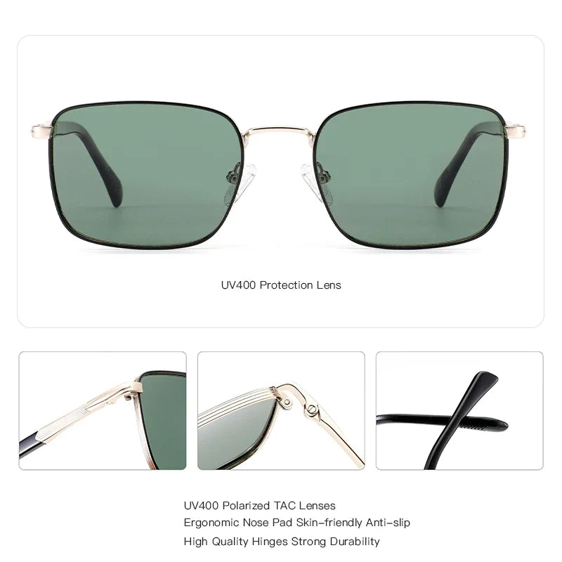 Modish Uv400 Polarized Myopia Prescription Sunglasses Men Metal Corrective Sun Glasses Driving Shades