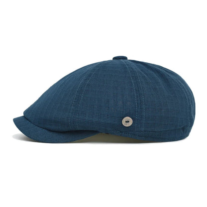 Spring Summer Breathable Mesh Newsboy Caps Men Woman Casual Beret Flat Ivy Cap Soft Solid Driving Fashion Peaked Cap Unisex