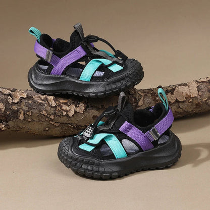 2026 New Summer Children Sandals For Boys Mesh Breathable Kids Sport Shoes Soft Sole Fashion Toddler Boys Beach Sandals EU21-30