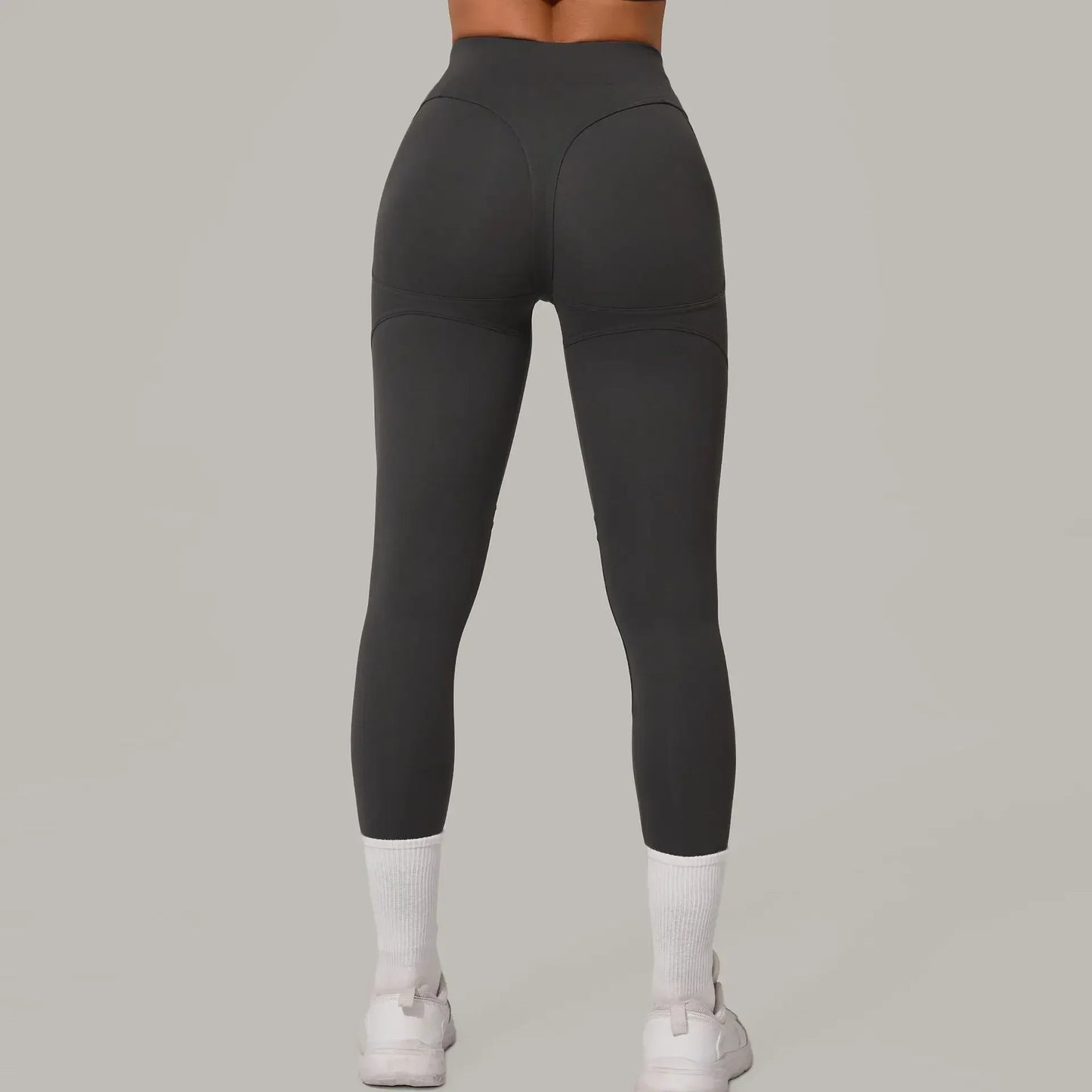 Gym Workout Yoga Fitness Sports Suit Short-sleeved Top Padded-free High-waisted Hip-lifting Trousers Outdoors Leisure Sportswear