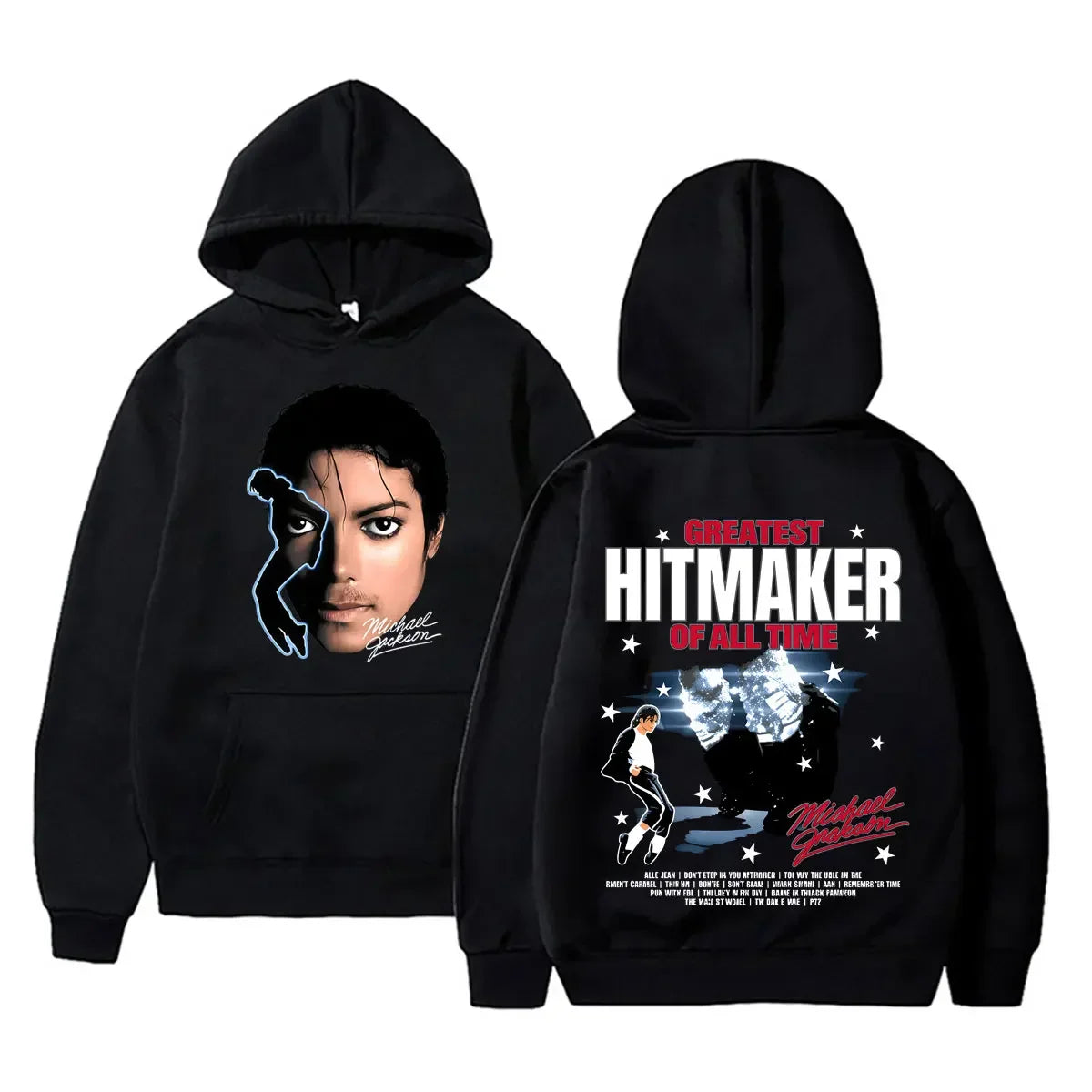 Michael Jackson King of Pop Graphic Hoodie Men Women Vintage Gothic Rock Sweatshirt Male Hip Hop Punk Oversized Pullover Hoodies