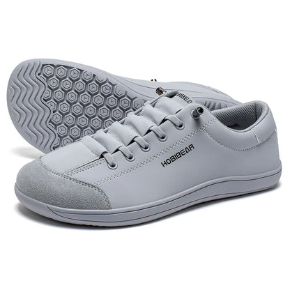 Barefoot Shoes Unisex Wide Toe Artificial Leather Sneakers Zero Drop Slip On Outdoor Lightweight Comfortable Shoes
