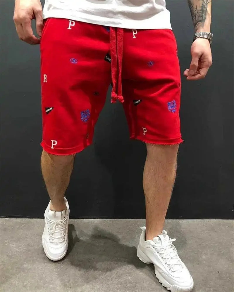 2026 New Spring Summer Men Cargo Shorts Relaxed Fit Breeches Bermuda sports Short Pants cotton Embroider Shorts Men's sweatpants
