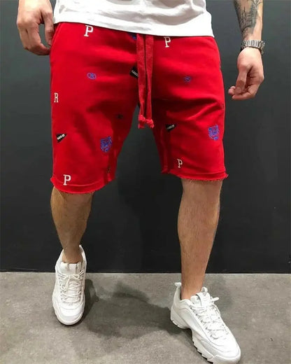 2026 New Spring Summer Men Cargo Shorts Relaxed Fit Breeches Bermuda sports Short Pants cotton Embroider Shorts Men's sweatpants
