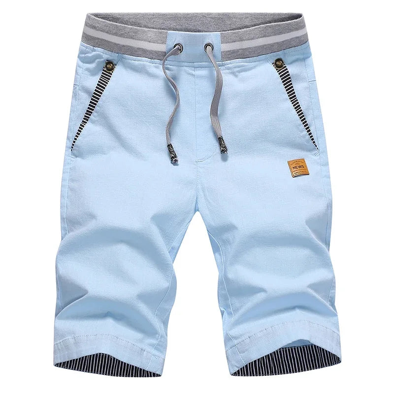 Newest Men Cotton Fashion Men Short Summer Casual Shorts Linen Mens Shorts Bermuda Beach Short Plus Size 4XL Joggers Male Hot