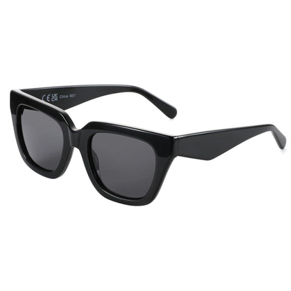 Women's Fashion Sunglasses Polarized UV Protection Square Acetate Frame Gift with Printing Butterfly Design