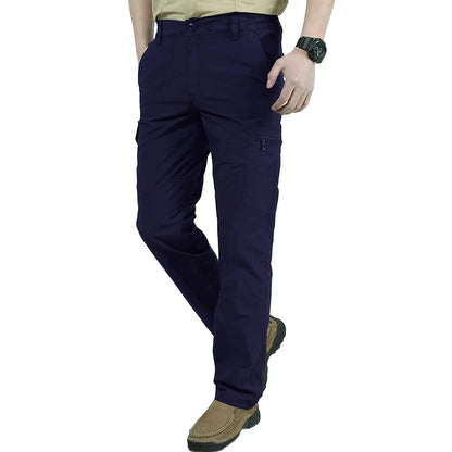 Casual Men Pants Summer Multiple Pockets Cargo Pants Quick Dry Thin Trousers Outdoor Hiking Workout Breathable Long Pant New