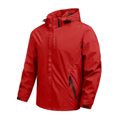 Chubasquero impermeable para exteriores para hombre, abrigo ligero para ciclismo con capucha, ropa de calle, chaqueta a prueba d