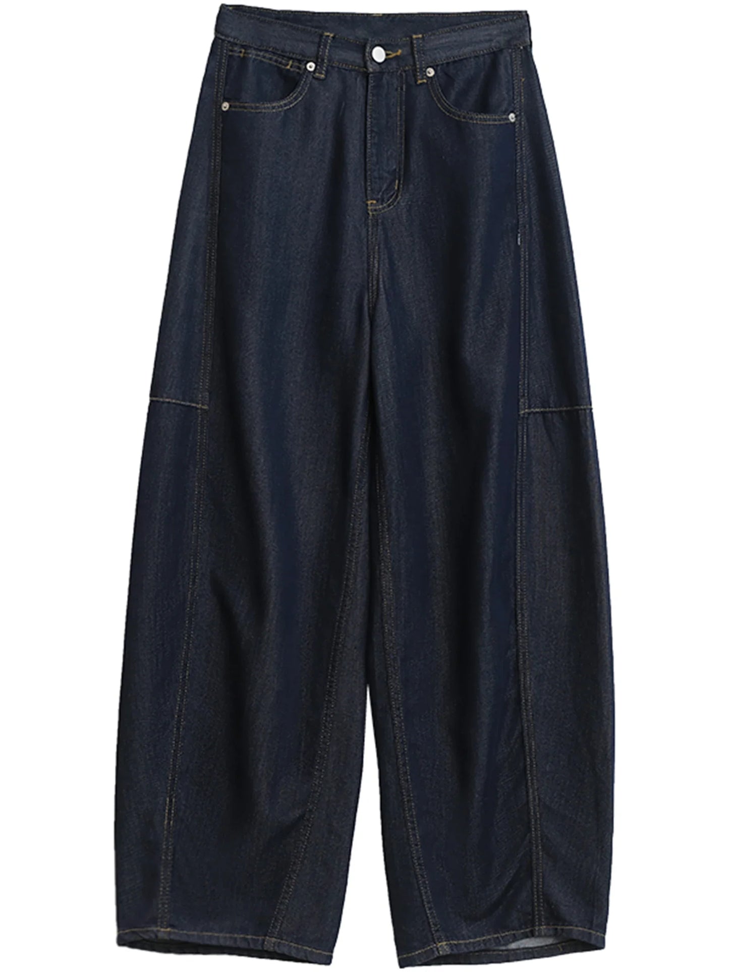 Women's Jeans Loose Casual New High Waist Split Female Wide Leg Denim Pants  Spring Autumn 2025