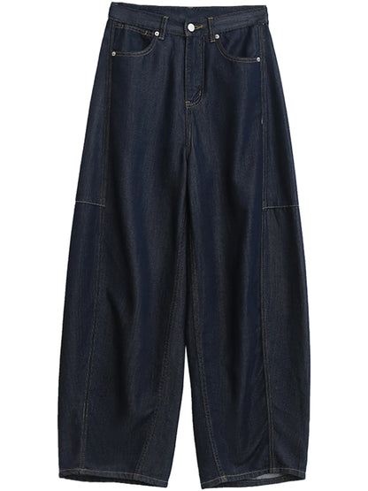 Women's Jeans Loose Casual New High Waist Split Female Wide Leg Denim Pants  Spring Autumn 2025