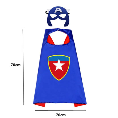 New Superhero Capes for Kids 3-10 Year Old Boy Gifts Boys Cartoon Dress Up Costumes Party Supplies Easter Gifts Cosplay Costumes