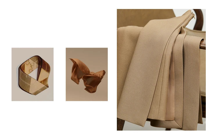 Minimalism Casual Shorts Skirts Women High Rase 2024 Autumn New Fashion Commuter Lady Straight Blazer A-Line Skirt 12343035