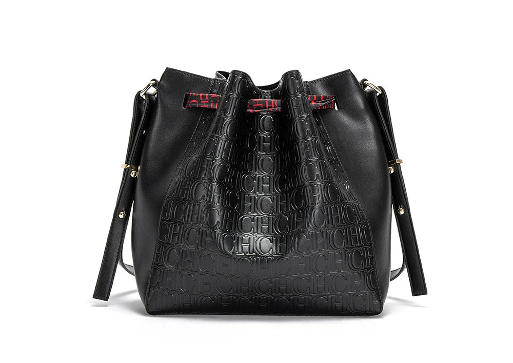 Women's Bag New Fashion Large Capacity Shopping Travel Commuting Female Bag Fashion Classic Luxury Brand Ladies PU Bucket Bags