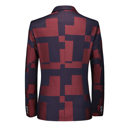 2026 New Men Business Social Suit Jacket Summer Male Single Breasted Thin Dress Male Jacquard Blazers Coats
