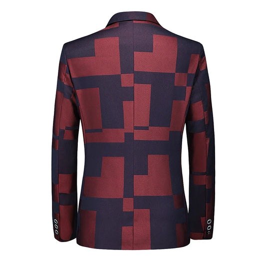 2026 New Men Business Social Suit Jacket Summer Male Single Breasted Thin Dress Male Jacquard Blazers Coats