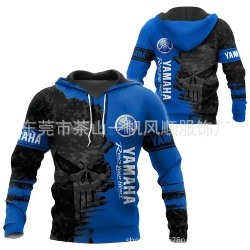2025 Yamaha Fashion Casual Zipper Hoodie Top 3D Printed Hot Selling Men's and Women's Spring and Autumn Hoodies