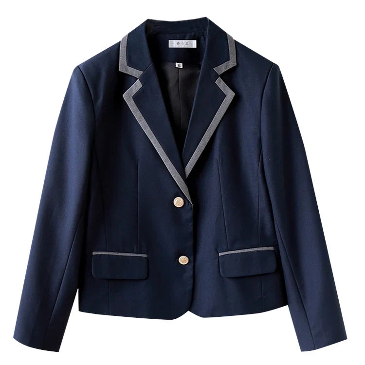 Korean Sle Student orm Jaet Briti College Wind Long Sve Button up Polyester Casual Wear for Men And Women