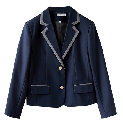 Korean Sle Student orm Jaet Briti College Wind Long Sve Button up Polyester Casual Wear for Men And Women