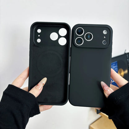 Magnetic Original Liquid Silicone Phone Case For iPhone 17 16 15 14 13 Pro Max 17Pro Air For Magsafe Wireless Cases Soft Cover