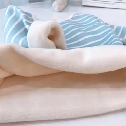 Baby Kids Thermal Underwear Suit Winter Pajamas Thick Plush Children Clothes Set High Waist Autumn Infant Girl Boy Homewear