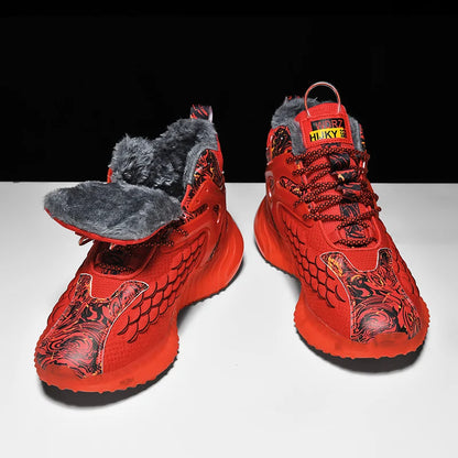 men boots 2024 New Winter Slippers Warm Men Shoes Waterproof Non-Slip Plush Sneakers Male tenis shoes Boots Men Sneakers Winter