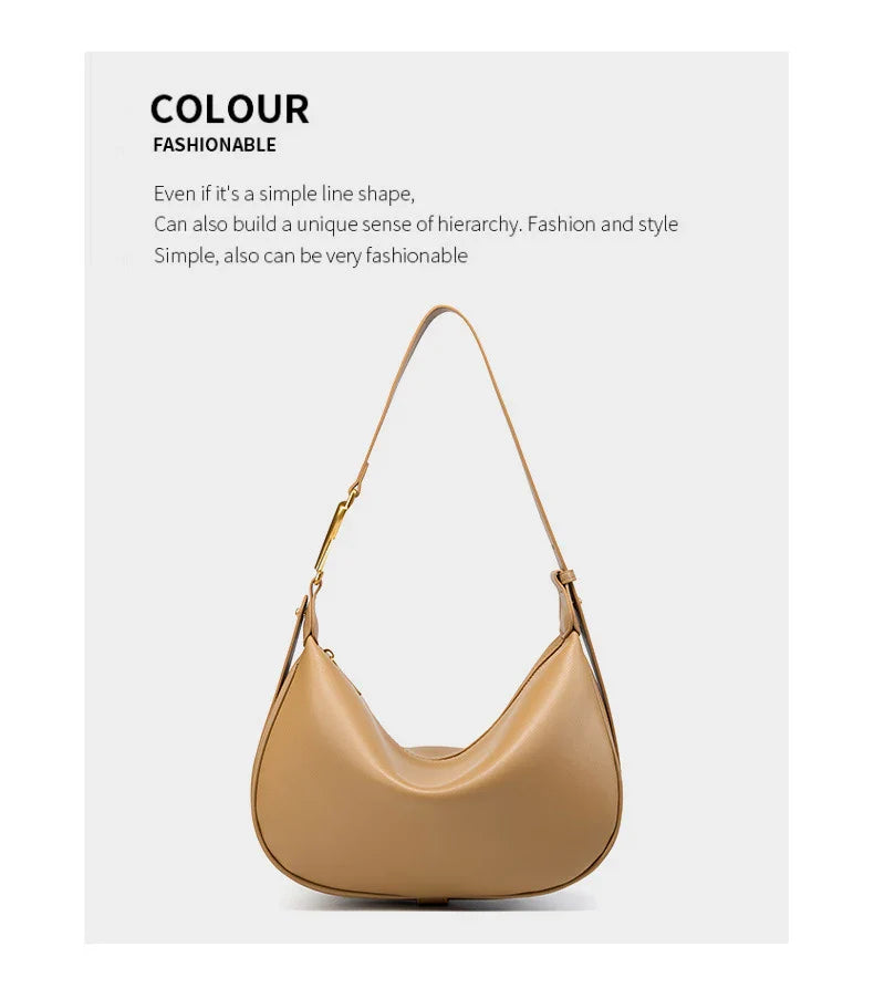 100% Genuine Leather Women's Tote Bag Luxury Brand Designer Women Shoulder Crossbody Bag High Quality Cowhide Female Handbags