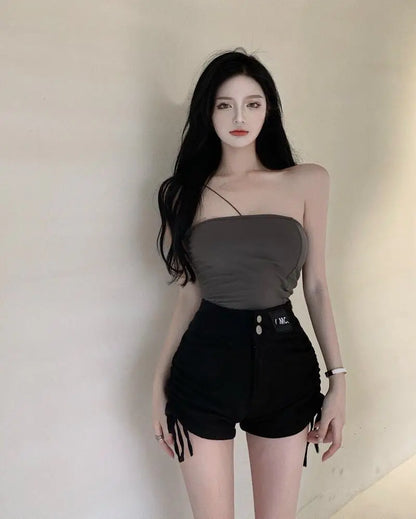 Sexy Womens Denim Shorts Tight High Waist Skinny Short Pants for Women To Wear Jeans Booty Korean Style Low Price Elasticty Hot