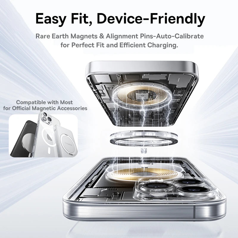 Magnetic Case for iPhone 17 16 15 14 Pro Max for MagSafe Wireless Charging PC Case for iPhone 13 12 11 Pro Max Funda Case