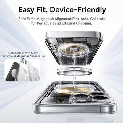 Magnetic Case for iPhone 17 16 15 14 Pro Max for MagSafe Wireless Charging PC Case for iPhone 13 12 11 Pro Max Funda Case
