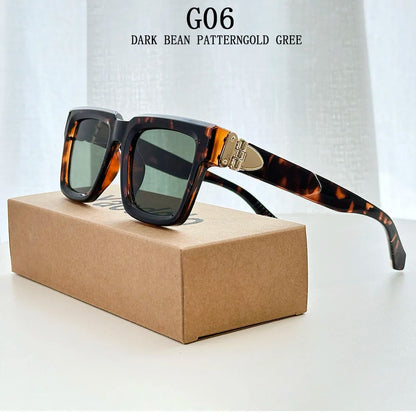 2026 Square Sunglasses Women Trendy Vintage Luxury Sunglass Men Fashion Glasses Gafas De Sol Hombre Luxe Lunette Soleil Femme