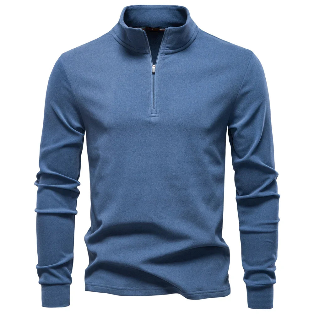 Men Solid Color Soft Shell Zipper Jacket Long Sleeve Pullover Breathable Warm Casual Streetwear