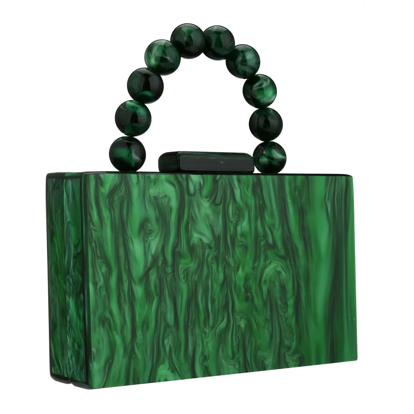 Beading Handbag Marble Acrylic Luxury Box Clutch Evening Bags Wedding Party Chain Shoulder Bag Dinner Dress Purse Festival Gift