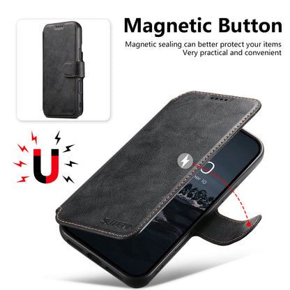 PU Leather Wireless Charging Card Holder Stand Wallet Magnetic Flip Cover Phone Case For iPhone 17 Pro Max 16 Plus 15 14 13 12
