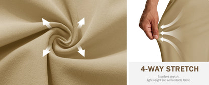 Men’s 7” Golf Shorts Lightweight Stretch Quick Dry Wrinkle Resistant Hidden Zipper Ball Pocket Travel Shorts Versatile