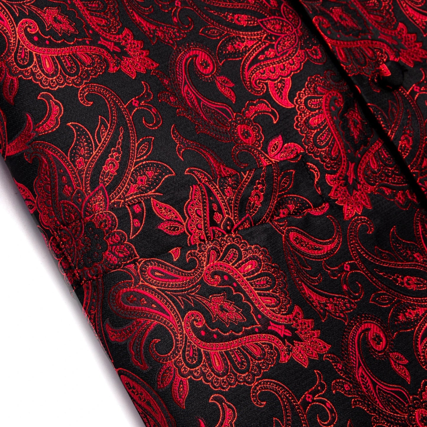 Mens Royal Blue Red Bronwn Orange Vest Tie Hanky Cufflinks Set Paisley Waistcoat Sleeveless for Male Wedding Busniess