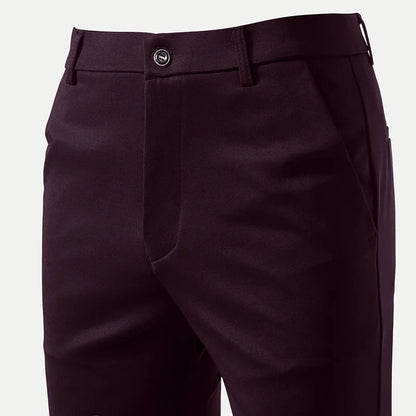 Summer Spring Male Casual Pants Business Suit Pants Khaki Classic Men's Dress Pants Flexible Office Clothes