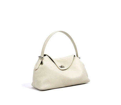 Genuine Grade Cow Leather Fashion Women's Black Handbag Luxury Deisgner Cowhide Shoulder Crossbody Female Bag Beige Coffe Brown