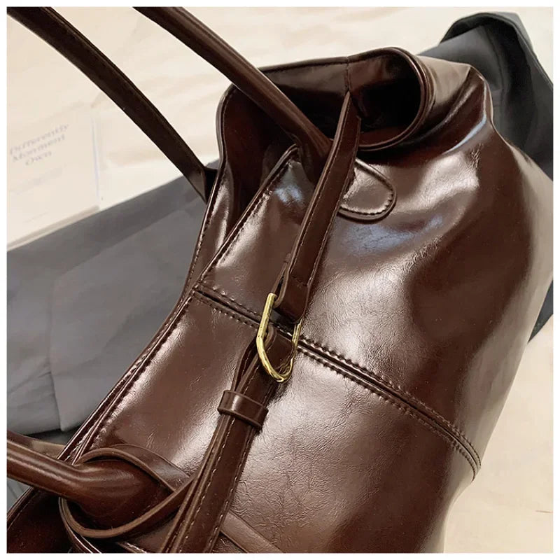 2025 New PU Leather Tote Bag Slouchy Hobo Handbag Fashion Shoulder Bag Large Top Handle Bag for Women Work Shopping Travel