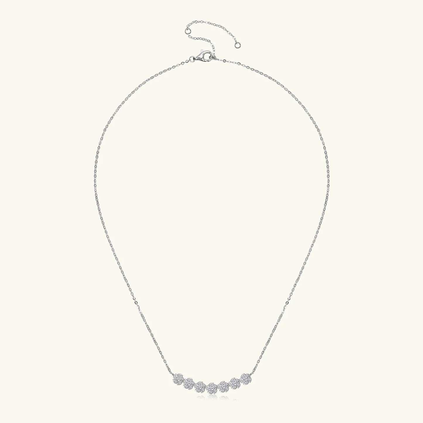 Diamond Necklaces for Women, Dainty 14k Gold/925 Sterling Silver Choker Necklace Gold Plated Jewelry Trendy Gift
