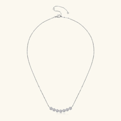 Diamond Necklaces for Women, Dainty 14k Gold/925 Sterling Silver Choker Necklace Gold Plated Jewelry Trendy Gift