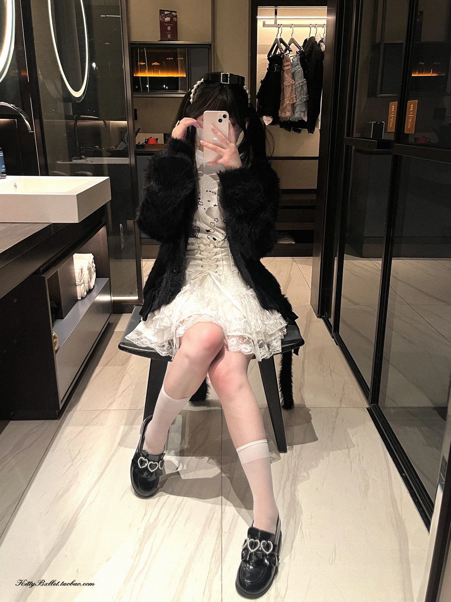 Japanese Original Lolita Lace Ruffle Edge Tied Bow High Waist Mini Skirt Spring Summer New Slim Waist Sweet Girl Y2k Skirt