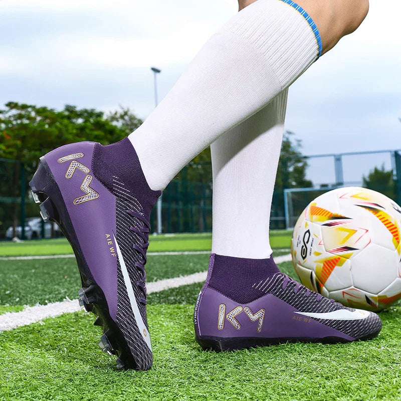 New Men Match Football Boots Ankle Non-Slip TF/FG Professional Soccer Shoes Boys Sneakers Comfortable Sports Shoes Unisex