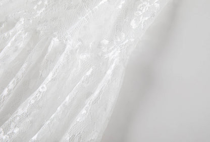 Lace Jacquard Transperant Skirt Women Summer New High Waist Sexy Casual Long Skirts 2025 Streetwear Fashion White Maxi Skirt
