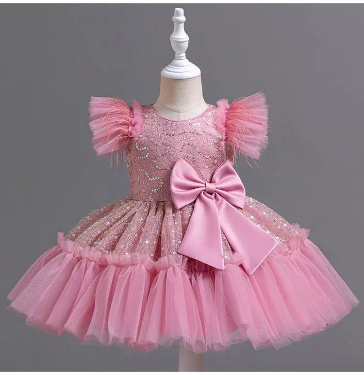 Fashion Girls Dresses for Party and Wedding Sleeveless Kids Birthday Party Princess Dresses Summer Girl Evening Gown 1-9 Years