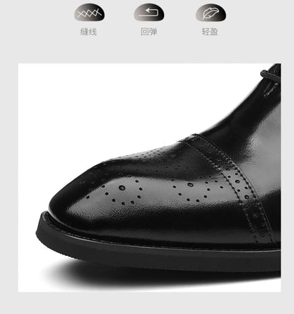 Men's Big Size Leather Shoes Spring Autumn Formal Business Office Wedding Dress Shoes for Man New Designer Business Shoe Man