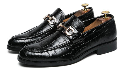 High Quality Casual Business Leather Shoes For Men Classic Social Leather Shoes Men Party Formal Loafers Men Dress Shoes Retro